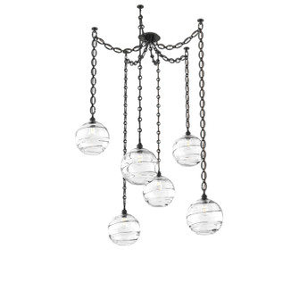Terra Six Light Pendant in Matte Black (404|SNB0047-06-MB-OC-CH2-E2)