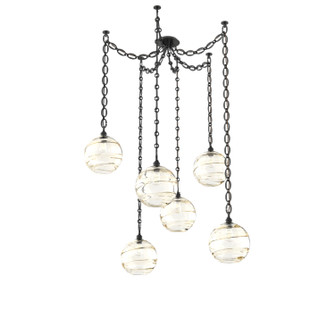 Terra Six Light Pendant in Matte Black (404|SNB0047-06-MB-OA-CH2-E2)