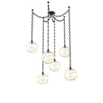 Terra Six Light Pendant in Matte Black (404|SNB0047-06-MB-OA-CH1-E2)