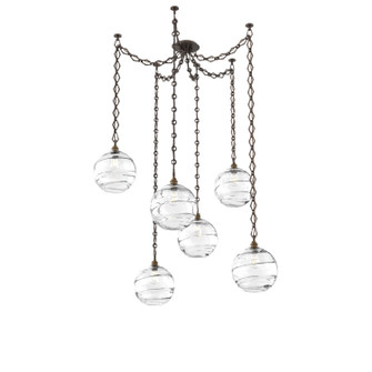 Terra Six Light Pendant in Flat Bronze (404|SNB0047-06-FB-OC-CH1-E2)