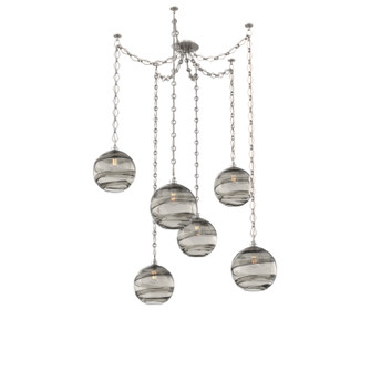 Terra Six Light Pendant in Beige Silver (404|SNB0047-06-BS-OS-CH1-E2)