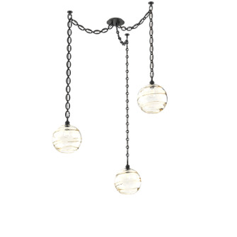 Terra Three Light Pendant in Matte Black (404|SNB0047-03-MB-OA-CH2-E2)