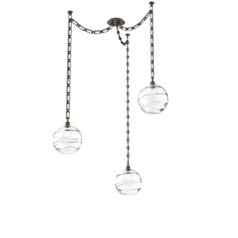Terra Three Light Pendant in Flat Bronze (404|SNB0047-03-FB-OC-CH3-E2)