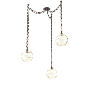 Terra Three Light Pendant in Flat Bronze (404|SNB0047-03-FB-OA-CH2-E2)