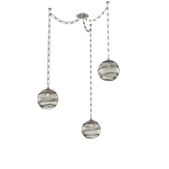 Terra Three Light Pendant in Beige Silver (404|SNB0047-03-BS-OS-CH3-E2)