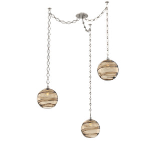 Terra Three Light Pendant in Beige Silver (404|SNB0047-03-BS-OB-CH1-E2)