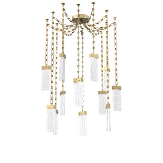 Parallel LED Pendant in Gilded Brass (404|SNB0042-12-GB-CG-CH3-L1)