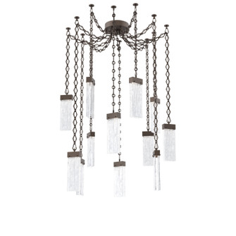 Parallel LED Pendant in Flat Bronze (404|SNB0042-12-FB-CG-CH1-L3)