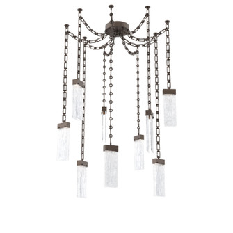 Parallel LED Pendant in Flat Bronze (404|SNB0042-09-FB-CG-CH3-L3)