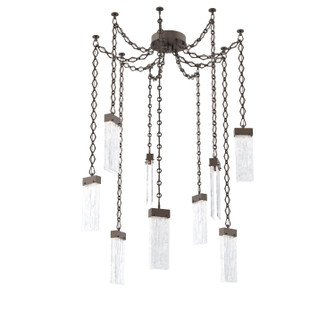 Parallel LED Pendant in Flat Bronze (404|SNB0042-09-FB-CG-CH1-L3)