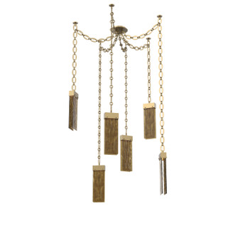 Parallel LED Pendant in Gilded Brass (404|SNB0042-06-GB-BG-CH2-L1)