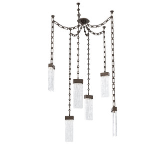 Parallel LED Pendant in Flat Bronze (404|SNB0042-06-FB-CG-CH3-L1)