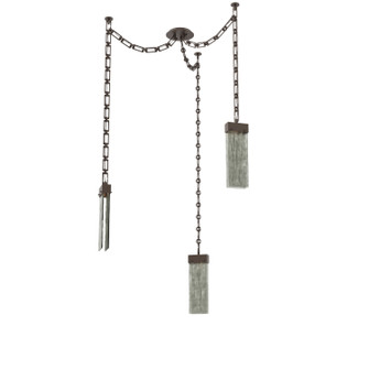 Parallel LED Pendant in Flat Bronze (404|SNB0042-03-FB-SG-CH3-L3)