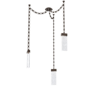 Parallel LED Pendant in Flat Bronze (404|SNB0042-03-FB-CG-CH3-L3)