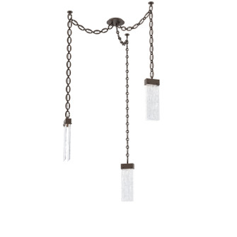 Parallel LED Pendant in Flat Bronze (404|SNB0042-03-FB-CG-CH2-L3)