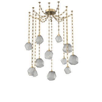 Gem LED Pendant in Gilded Brass (404|SNB0039-12-GB-S-CH3-L3)