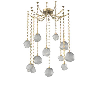 Gem LED Pendant in Gilded Brass (404|SNB0039-12-GB-S-CH1-L3)