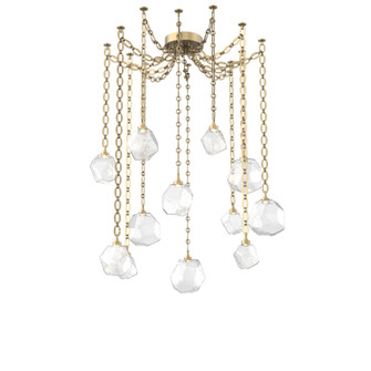 Gem LED Pendant in Gilded Brass (404|SNB0039-12-GB-C-CH2-L3)