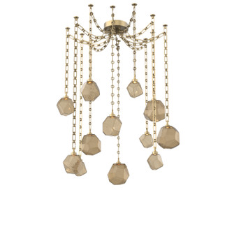 Gem LED Pendant in Gilded Brass (404|SNB0039-12-GB-B-CH3-L3)