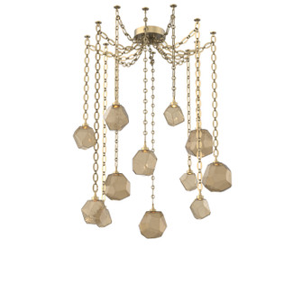 Gem LED Pendant in Gilded Brass (404|SNB0039-12-GB-B-CH2-L1)