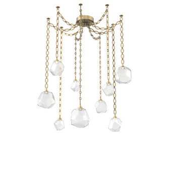 Gem LED Pendant in Gilded Brass (404|SNB0039-09-GB-C-CH2-L1)