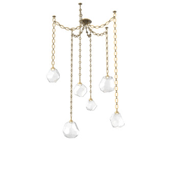 Gem LED Pendant in Gilded Brass (404|SNB0039-06-GB-C-CH2-L1)