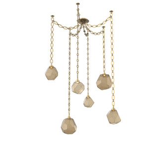 Gem LED Pendant in Gilded Brass (404|SNB0039-06-GB-B-CH2-L3)