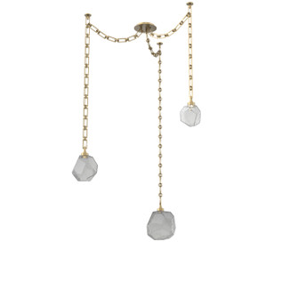 Gem LED Pendant in Gilded Brass (404|SNB0039-03-GB-S-CH3-L1)