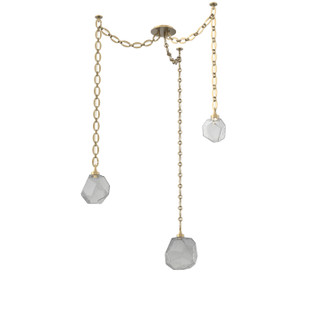 Gem LED Pendant in Gilded Brass (404|SNB0039-03-GB-S-CH2-L3)