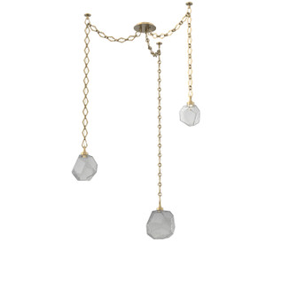 Gem LED Pendant in Gilded Brass (404|SNB0039-03-GB-S-CH1-L3)