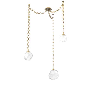 Gem LED Pendant in Gilded Brass (404|SNB0039-03-GB-C-CH1-L1)