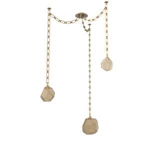 Gem LED Pendant in Gilded Brass (404|SNB0039-03-GB-B-CH3-L1)