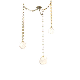 Gem LED Pendant in Gilded Brass (404|SNB0039-03-GB-A-CH2-L1)