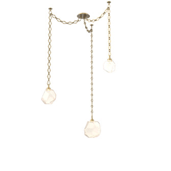 Gem LED Pendant in Gilded Brass (404|SNB0039-03-GB-A-CH1-L3)