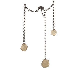 Gem LED Pendant in Flat Bronze (404|SNB0039-03-FB-B-CH2-L3)