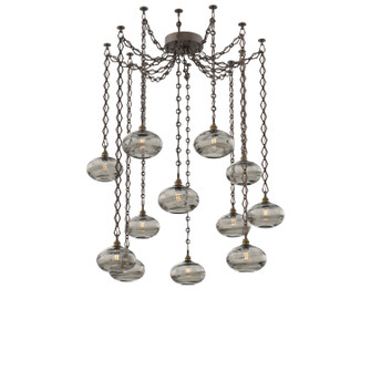 Coppa 12 Light Pendant in Flat Bronze (404|SNB0036-12-FB-OS-CH1-E2)