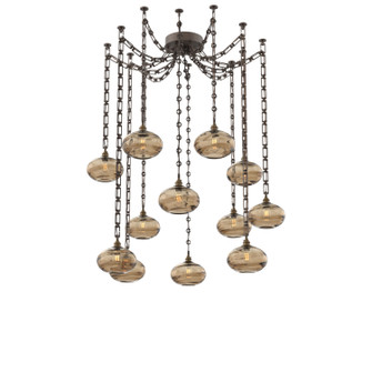 Coppa 12 Light Pendant in Flat Bronze (404|SNB0036-12-FB-OB-CH3-E2)