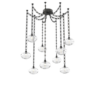 Coppa Nine Light Pendant in Matte Black (404|SNB0036-09-MB-OC-CH3-E2)