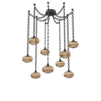 Coppa Nine Light Pendant in Matte Black (404|SNB0036-09-MB-OB-CH2-E2)
