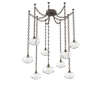 Coppa Nine Light Pendant in Flat Bronze (404|SNB0036-09-FB-OC-CH1-E2)