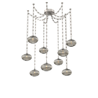 Coppa Nine Light Pendant in Beige Silver (404|SNB0036-09-BS-OS-CH3-E2)