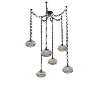 Coppa Six Light Pendant in Matte Black (404|SNB0036-06-MB-OS-CH2-E2)