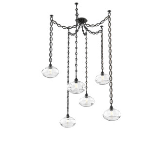 Coppa Six Light Pendant in Matte Black (404|SNB0036-06-MB-OC-CH2-E2)