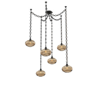 Coppa Six Light Pendant in Matte Black (404|SNB0036-06-MB-OB-CH1-E2)
