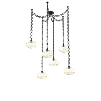 Coppa Six Light Pendant in Matte Black (404|SNB0036-06-MB-OA-CH2-E2)
