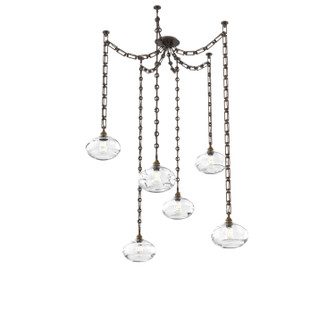 Coppa Six Light Pendant in Flat Bronze (404|SNB0036-06-FB-OC-CH3-E2)