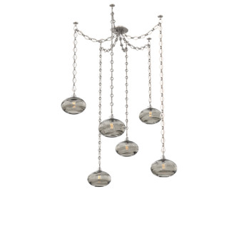 Coppa Six Light Pendant in Beige Silver (404|SNB0036-06-BS-OS-CH1-E2)