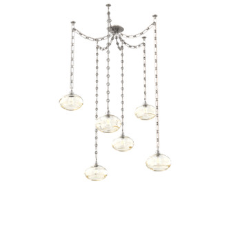 Coppa Six Light Pendant in Beige Silver (404|SNB0036-06-BS-OA-CH3-E2)