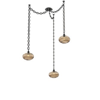 Coppa Three Light Pendant in Matte Black (404|SNB0036-03-MB-OB-CH2-E2)