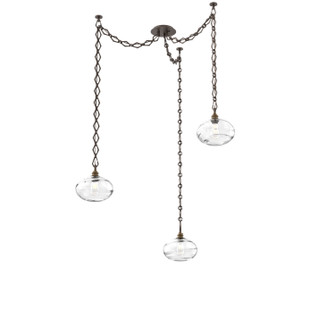 Coppa Three Light Pendant in Flat Bronze (404|SNB0036-03-FB-OC-CH1-E2)